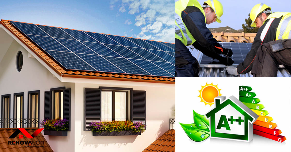 Placas solares para viviendas unifamiliares